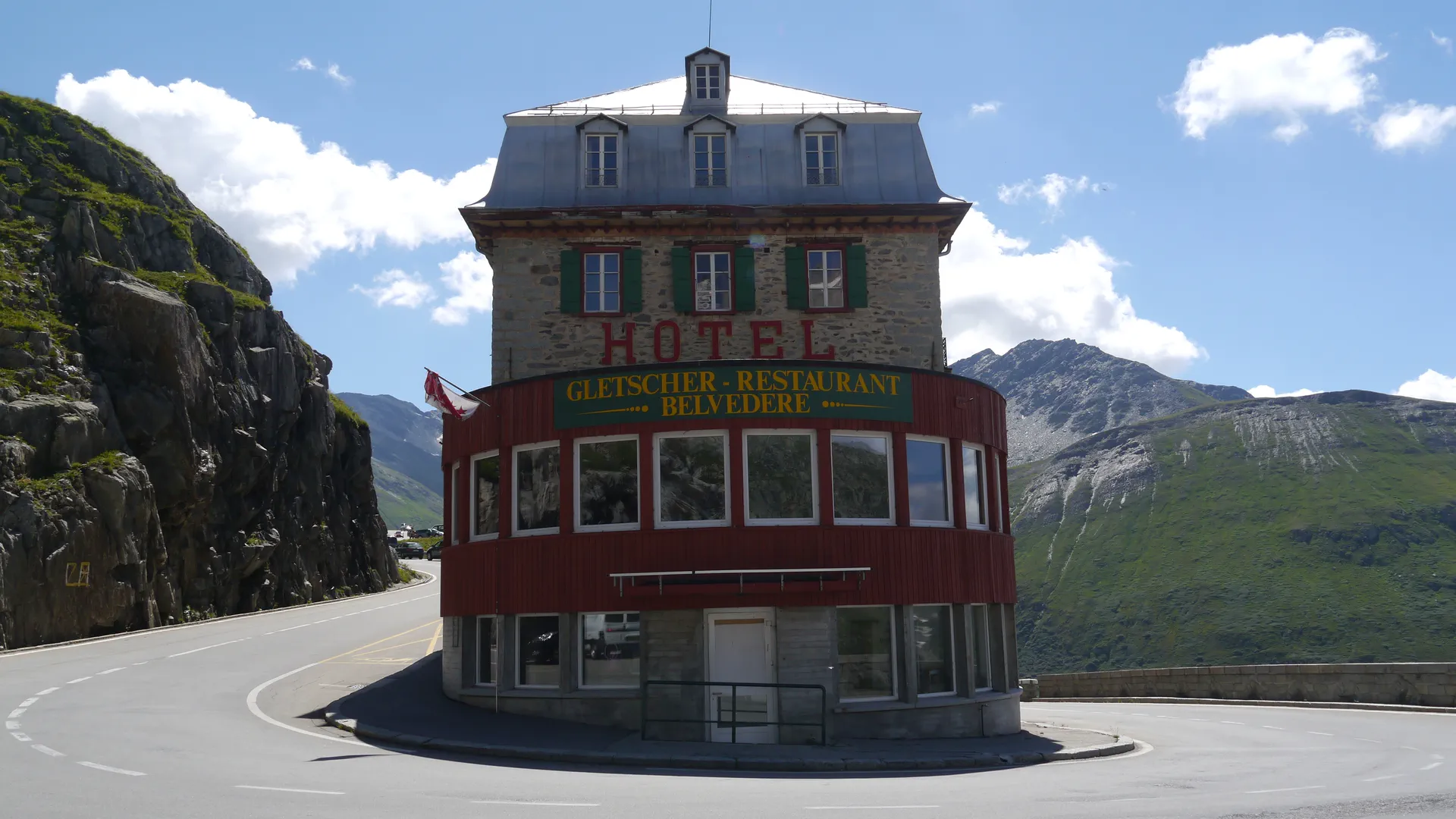 Furka Pass route in Switzerland