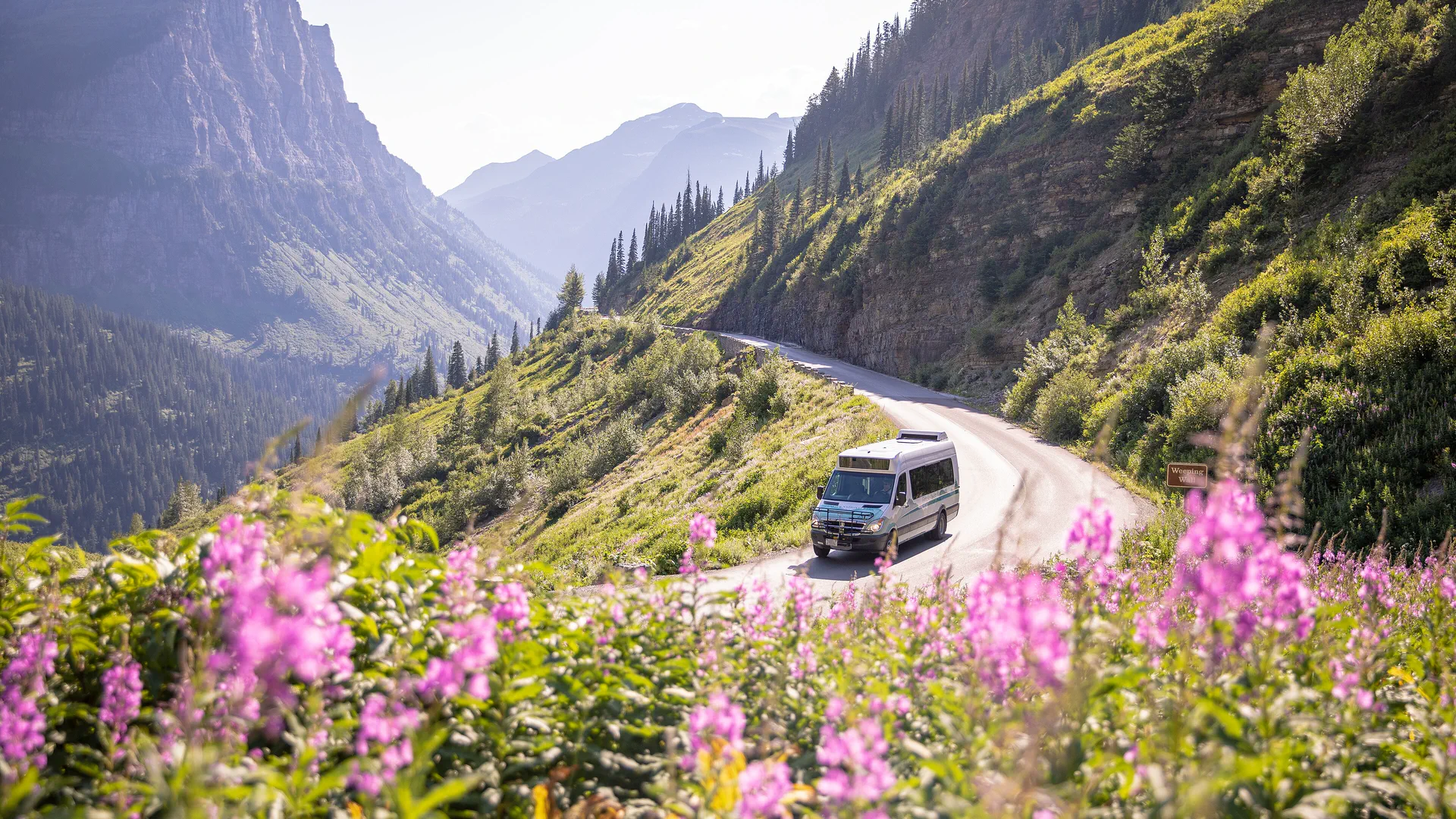 Going-to-the-Sun route in USA