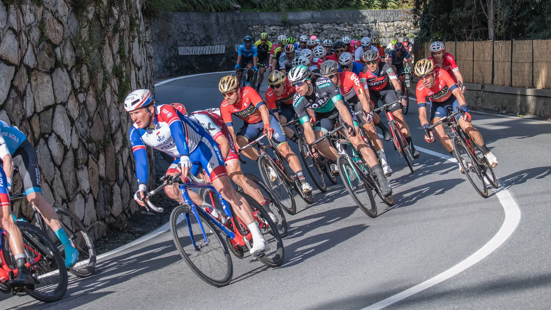 Milan–San Remo route in Italy
