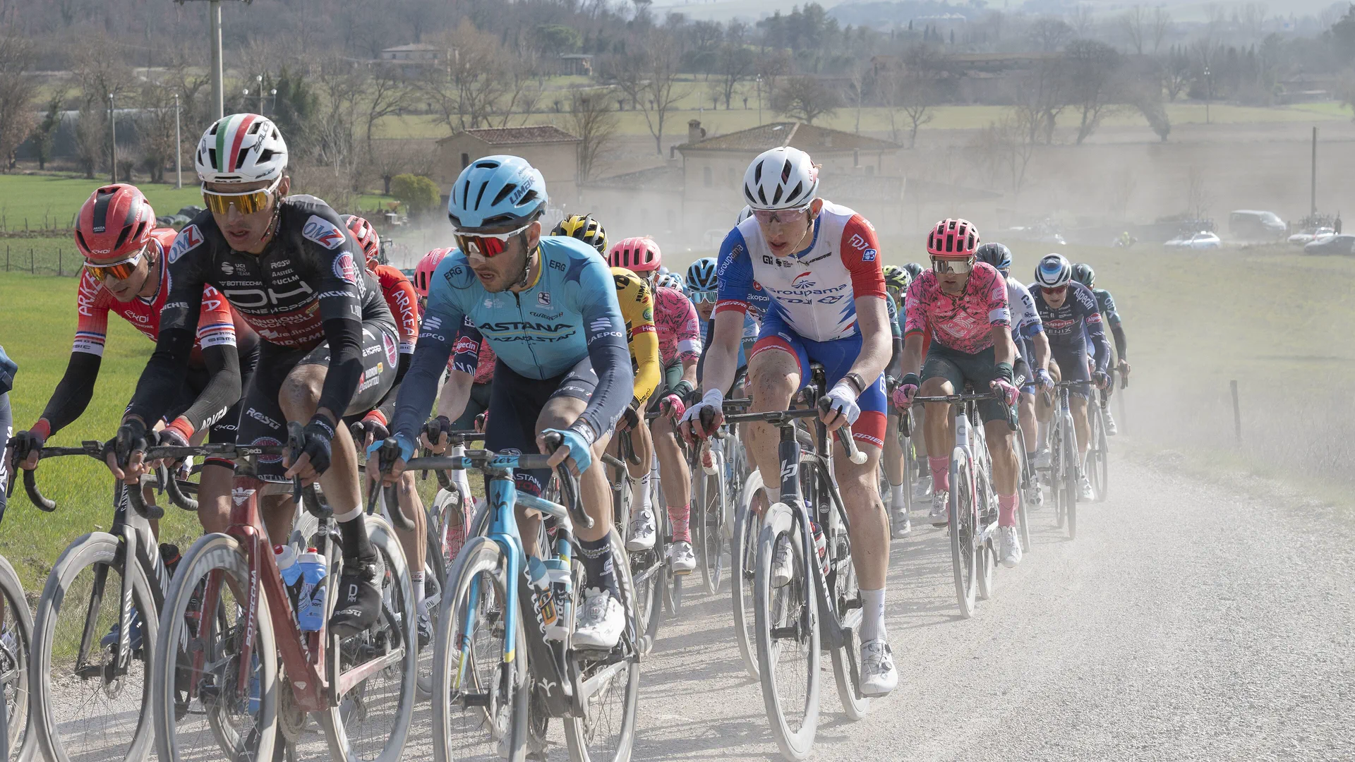 Strade Bianche route in Italy